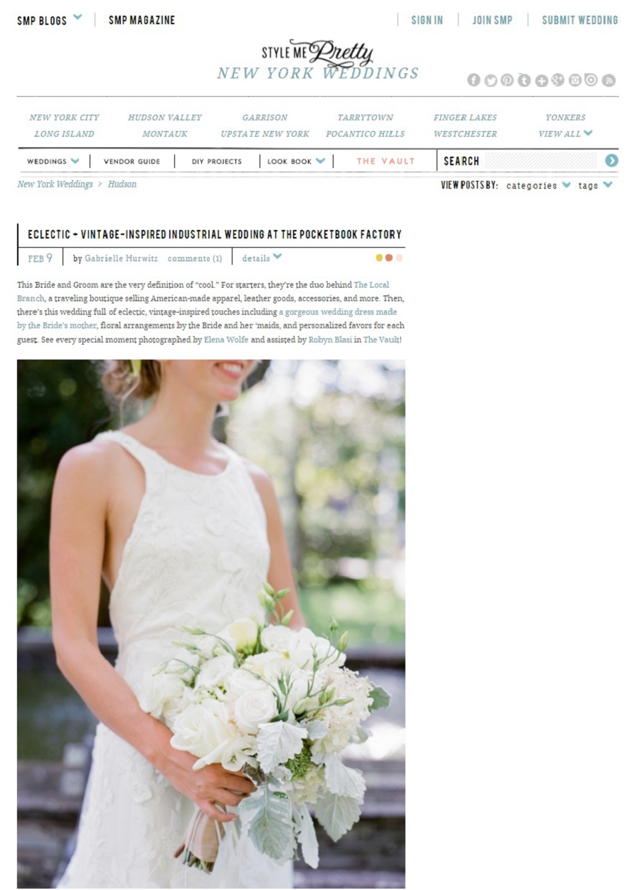 Style Me Pretty Hudson Valley Wedding Photographer