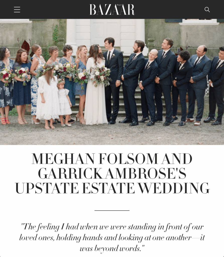 Harpers Bazaar Wedding Photographer